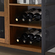Rustic wood wine cabinet with storage multifunctional floors by La Spezia additional picture 5