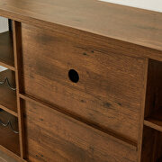 Rustic wood wine cabinet with storage multifunctional floors by La Spezia additional picture 7