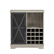 Single door wine cabinet with 16 wine storage compartments in gray by La Spezia additional picture 3
