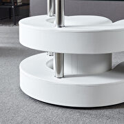 Thick tempered glass table and 2 leather stools in white by La Spezia additional picture 5