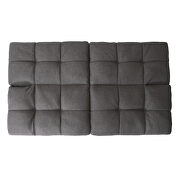 Dark gray fabric convertible memory foam modern folding sleeper sofa by La Spezia additional picture 2