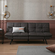 Dark gray fabric convertible memory foam modern folding sleeper sofa by La Spezia additional picture 11