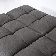 Dark gray fabric convertible memory foam modern folding sleeper sofa by La Spezia additional picture 3
