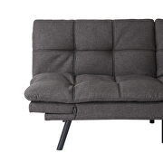Dark gray fabric convertible memory foam modern folding sleeper sofa by La Spezia additional picture 4