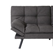 Dark gray fabric convertible memory foam modern folding sleeper sofa by La Spezia additional picture 5