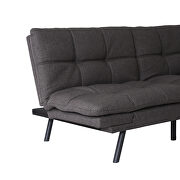 Dark gray fabric convertible memory foam modern folding sleeper sofa by La Spezia additional picture 7