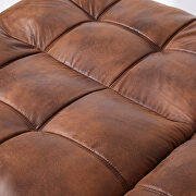 Brown pu convertible memory foam modern folding sleeper sofa by La Spezia additional picture 8
