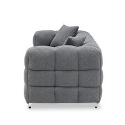 Gray grain fabric fleece comfortable sofa by La Spezia additional picture 2