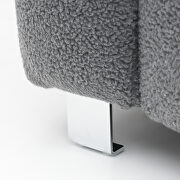 Gray grain fabric fleece comfortable sofa by La Spezia additional picture 3