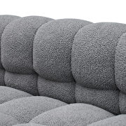 Gray grain fabric fleece comfortable sofa by La Spezia additional picture 5