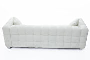 White fleece fabric comfortable sofa by La Spezia additional picture 2