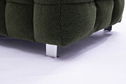 Green fleece fabric comfortable sofa by La Spezia additional picture 4