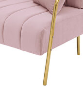 Modern and comfortable pink australian cashmere fabric loveseat by La Spezia additional picture 5