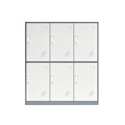 6 doors metal storage cabinet with card slot organizer by La Spezia additional picture 8
