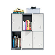 6 doors metal storage cabinet with card slot organizer by La Spezia additional picture 9