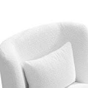Ivory boucle swivel accent chair by La Spezia additional picture 10