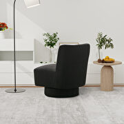 Black boucle swivel accent chair by La Spezia additional picture 3