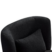 Black boucle swivel accent chair by La Spezia additional picture 9