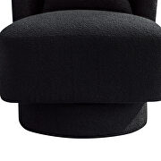 Black boucle swivel accent chair by La Spezia additional picture 10