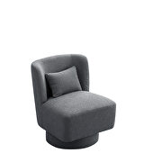 Gray boucle swivel accent chair by La Spezia additional picture 10