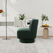 Green boucle swivel accent chair by La Spezia additional picture 3