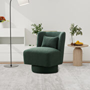 Green boucle swivel accent chair by La Spezia additional picture 5