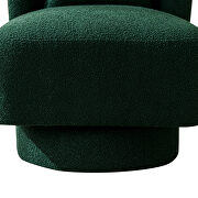 Green boucle swivel accent chair by La Spezia additional picture 8