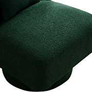 Green boucle swivel accent chair by La Spezia additional picture 10
