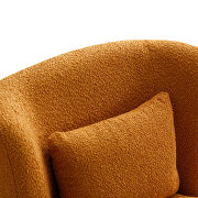 Camel boucle swivel accent chair by La Spezia additional picture 2