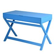 Computer desk with lift table top in blue by La Spezia additional picture 2