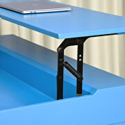 Computer desk with lift table top in blue by La Spezia additional picture 9