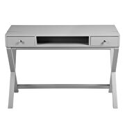 Computer desk with lift table top in gray by La Spezia additional picture 2