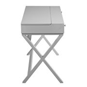 Computer desk with lift table top in gray by La Spezia additional picture 6