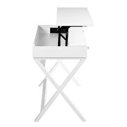 Computer desk with lift table top in white by La Spezia additional picture 3