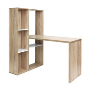 2 in 1 computer desk l-shape desktop with shelves in oak by La Spezia additional picture 9