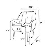 Beige velvet modern mid-century chair by La Spezia additional picture 5