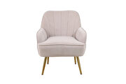 Beige velvet modern mid-century chair by La Spezia additional picture 6