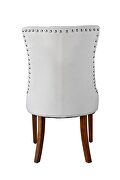 Cream white fabric mordern dining chairs 2pcs set by La Spezia additional picture 11