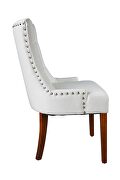 Cream white fabric mordern dining chairs 2pcs set by La Spezia additional picture 12
