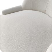 Cream white fabric mordern dining chairs 2pcs set by La Spezia additional picture 5