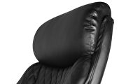 High quality black pu leather office desk chair with adjustable height lift by La Spezia additional picture 3