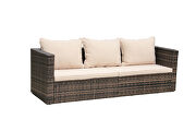 Brown rattan patio furniture 4 piece set by La Spezia additional picture 19