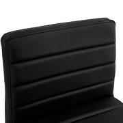 Black pu leather modern design high counter stool set of 2 by La Spezia additional picture 7