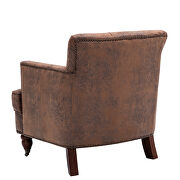 Hengming living leisure upholstered antique brown fabric club chair by La Spezia additional picture 6