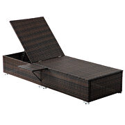 2 piece outdoor pe wicker chaise lounge w/ beige cushions by La Spezia additional picture 16