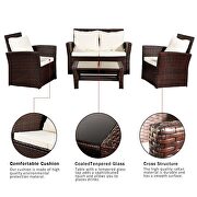 4 piece outdoor patio furniture sets, wicker conversation sets by La Spezia additional picture 7