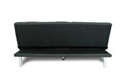 Futon sofa bed sleeper dark gray fabric by La Spezia additional picture 8