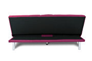 Futon sofa bed sleeper purple fabric by La Spezia additional picture 9