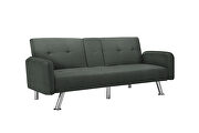 Sleeper sofa dark gray fabric by La Spezia additional picture 6