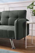 Sleeper sofa dark gray fabric by La Spezia additional picture 9